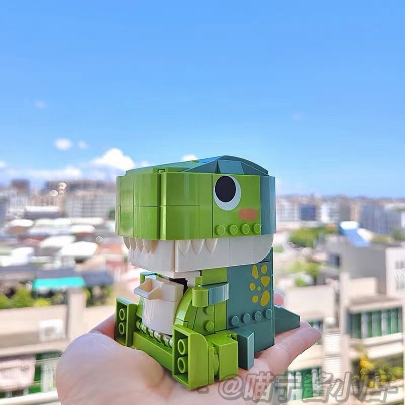 Bộ Đồ Chơi Lắp Ráp lego diy Hình Khủng Long Trái Tim Dễ Thương Sáng Tạo Cho Bé Gái