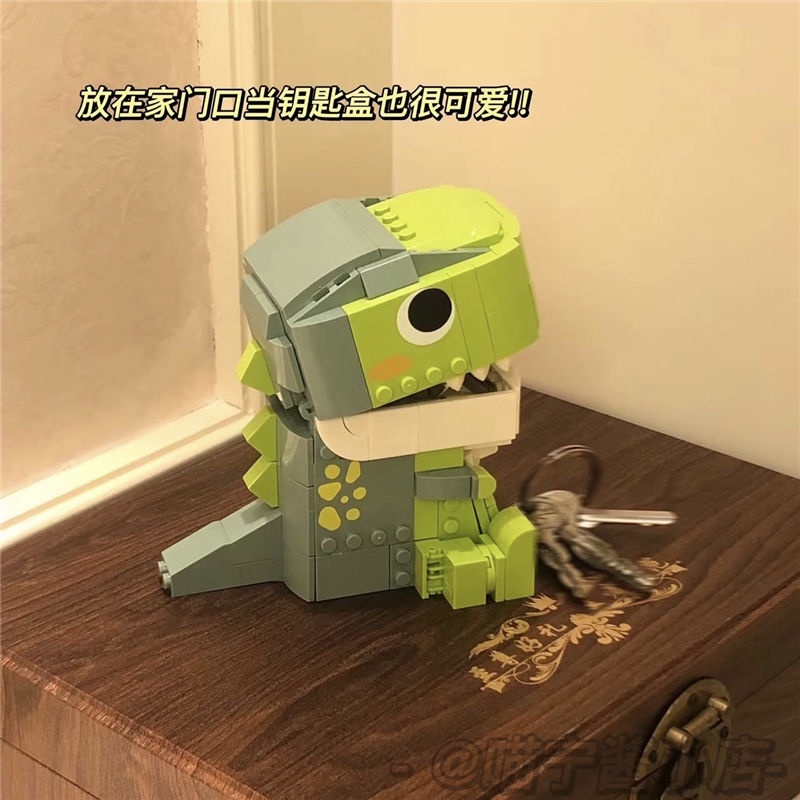 Bộ Đồ Chơi Lắp Ráp lego diy Hình Khủng Long Trái Tim Dễ Thương Sáng Tạo Cho Bé Gái