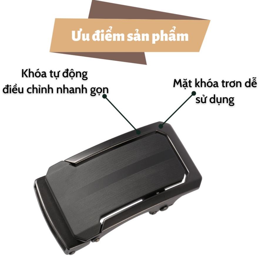 Thắt Lưng Nam Da Bò Thật Khóa Tự Động Cao Cấp Sang Trọng - TL22