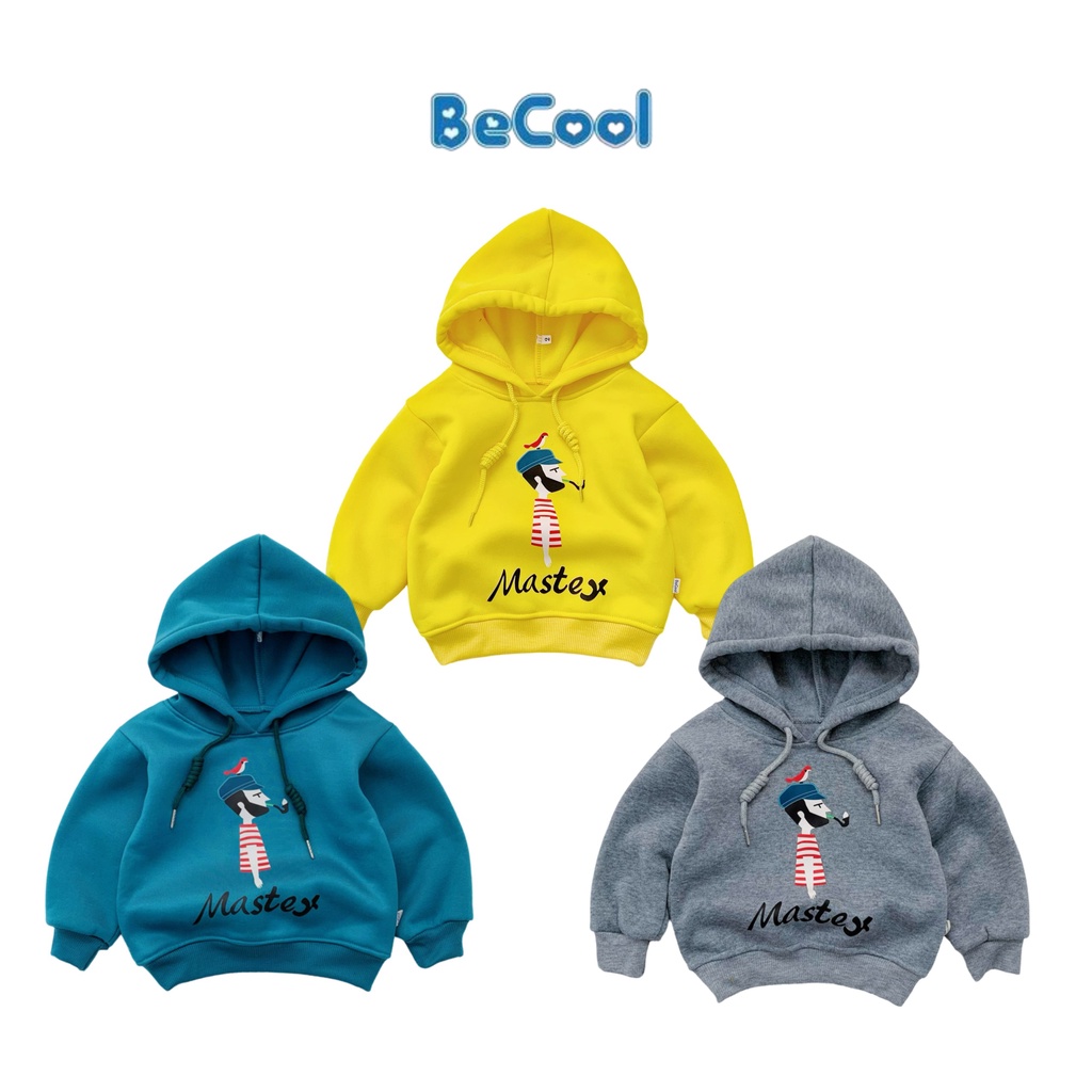 Áo Nỉ Bông Hoddie Cho Bé, Áo Nỉ Master Cực Xinh Cho Bé Từ 6-28kg- SUMO KIDS