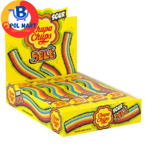 Kẹo Chupa Chups/Kẹo dẻo cầu cầu vồng hương trái cây hộp 48 chiếc - POL MART