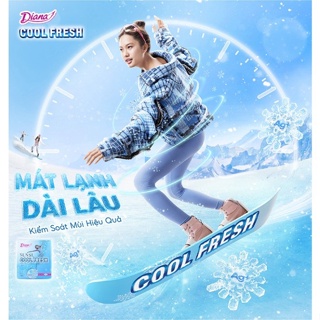 Gói Băng Vệ Sinh Diana Sensi Cool Fresh siêu mỏng có cánh không cánh băng