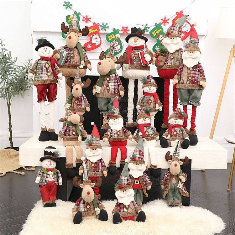 ✿ ông già noel ✿ quà giáng sinh Giáng sinh có hàng sẵn ❃Búp Bê Ông Già Noel / Người Tuyết / Nai Sừng Tấm Trang Trí Cửa Sổ / Quà Tặng Giáng Sinh✍