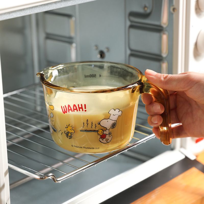 Hộp Đựng Cơm Trưa Bằng Thủy Tinh Chịu Nhiệt Hình Hoạt Hình snoopy