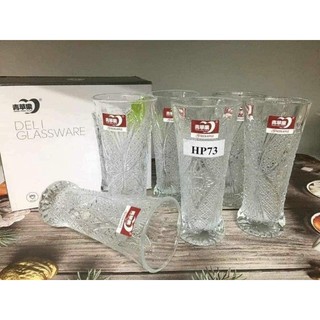 Combo 6 bình hoa thủy tinh 15cm dày đẹp