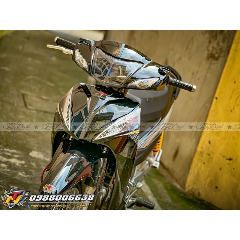 Tem rời xe wave đen- Tem xe Wave Alpha