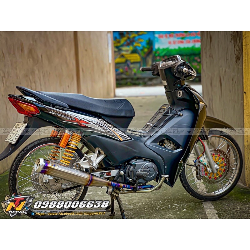 Tem rời xe wave đen- Tem xe Wave Alpha