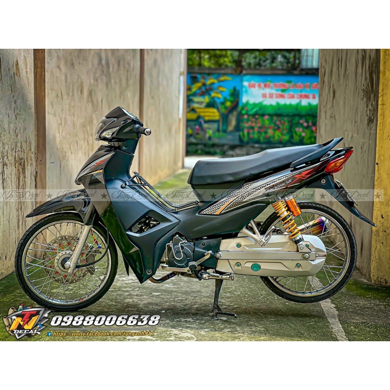 Tem rời xe wave đen- Tem xe Wave Alpha