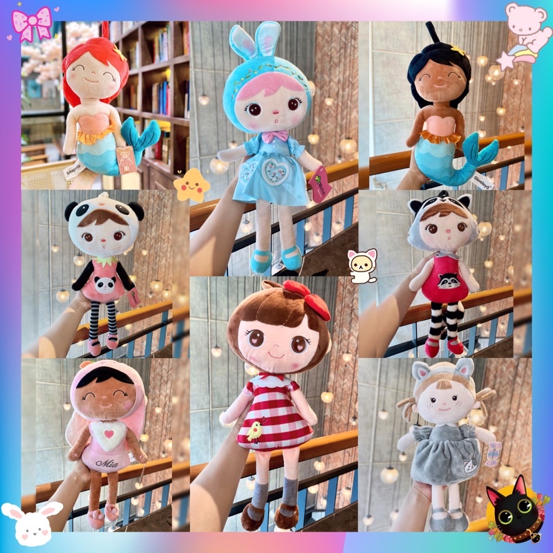 🎀 20+ mẫu 🎀 Búp Bê Nhồi Bông Chính Hãng Mềm Mại Cho Bé_ Búp bê công chúa thiên thần Metoo Angela Gloveleya cao cấp