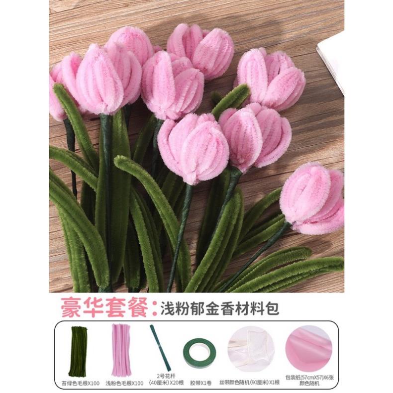 100 sợi Kẽm nhung, kẽm lông Sợi loại tốt làm hoa trang trí đồ chơi cho bé handmade chất lượng freeship_LT03