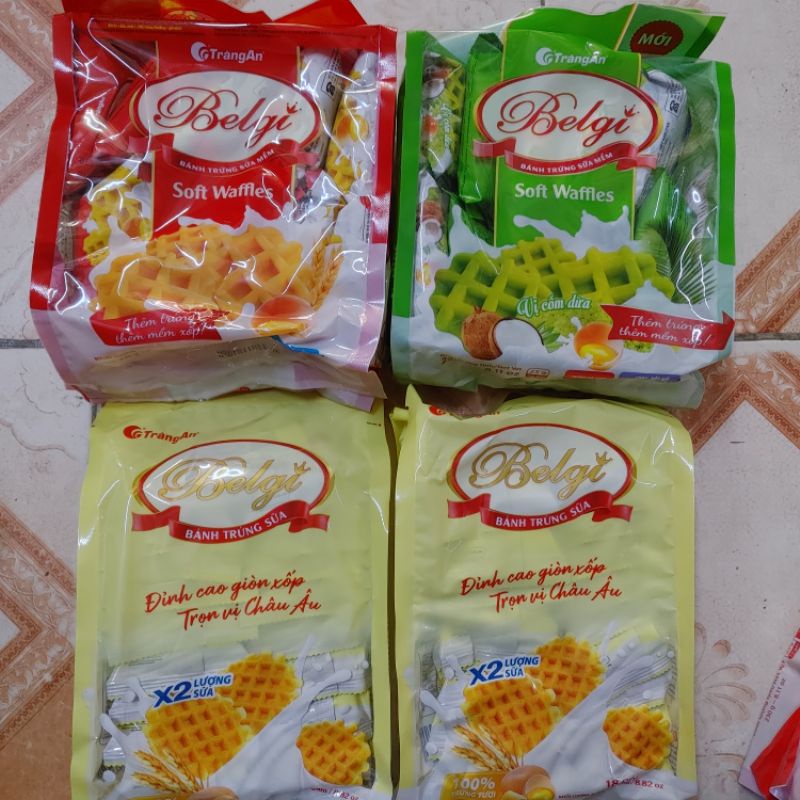Bánh trứng sữa túi Belgi