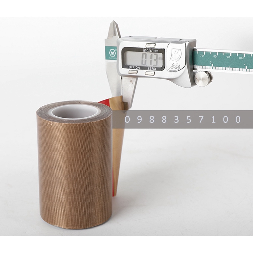 Băng keo chịu nhiệt độ cao TEFLON, băng keo máy hàn nhiệt, PTFE Tape, băng dính chịu mài mòn