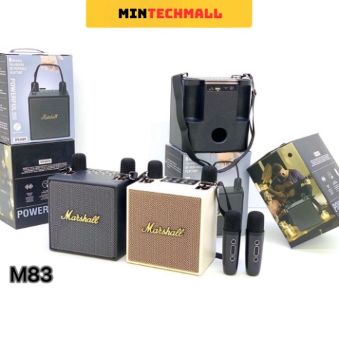 Loa bluetooth karaoke K186 kèm 2 micro không dây xách tay công xuất 20W, âm thanh trầm ấm, bass căng- TECHHIGH