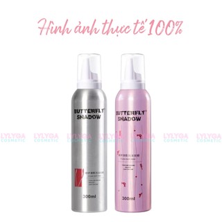 Gôm mềm giữ nếp tóc nữ Butterfly Shadow 300ml 80ml keo bọt dạng mềm tạo kiểu và giữ nế