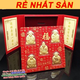 Bộ NGŨ PHÚC Mạ Vàng - PHÚC - LỘC - THỌ - TÀI - HỶ ý nghĩa