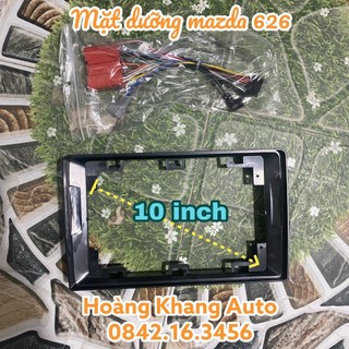 Mặt dưỡng mazda 626 đời xe 1999 - 2003, dưỡng 10 inch kèm jack nguồn zin theo xe