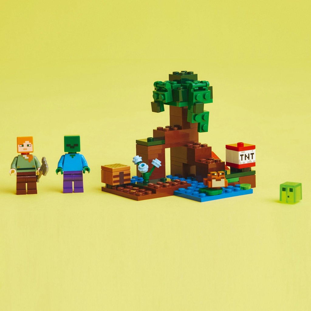 LEGO Minecraft 21240 Cuộc Phiêu Lưu Đầm Lầy Huyền Bí (65 Chi Tiết)