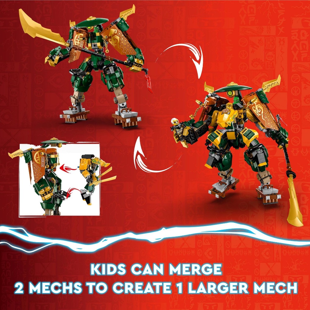 [Mã LIFEMC06DBAU giảm 50k đơn 350k] LEGO Ninjago 71794 Đồ chơi lắp ráp Chiến giáp của Lloyd và Arin (764 chi tiết)