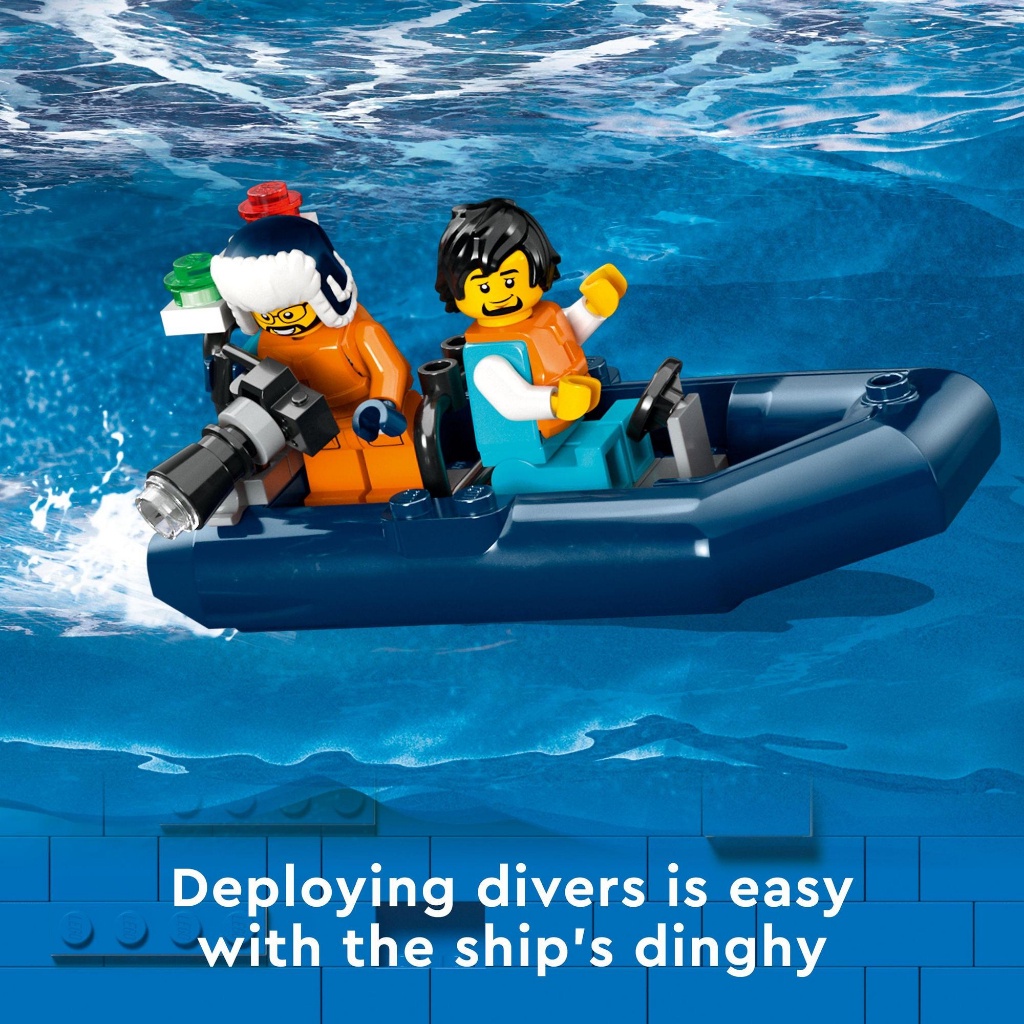 [Mã LIFEMC06DBAU giảm 50k đơn 350k] LEGO City 60368 Đồ chơi lắp ráp Tàu thám hiểm bắc cực (815 chi tiết)