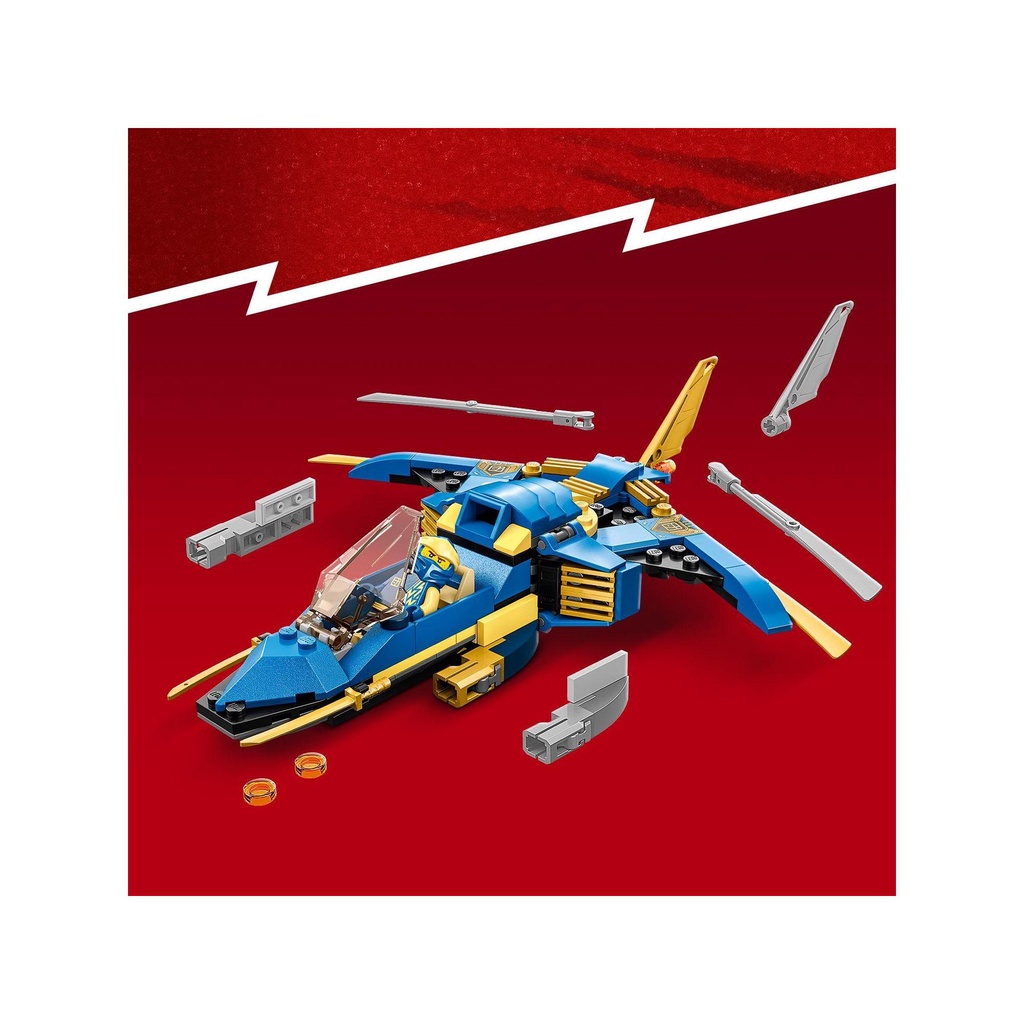 [Mã LEGOSPT10 giảm 10% đơn 999K] LEGO Ninjago 71784 Phi Cơ Sấm Sét Tiến Hóa Của Jay (146 Chi Tiết)