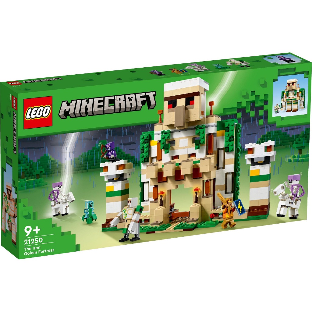 LEGO Minecraft 21250 Đồ chơi lắp ráp Pháo Đài Sắt Golem (868 chi tiết)