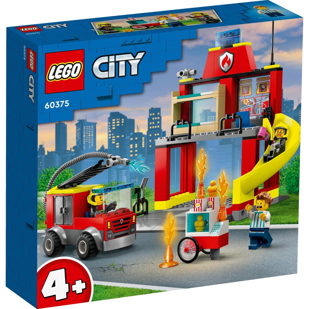 [Mã LIFEMC06CBAU giảm 50k đơn 350k] LEGO City 60375 Trạm Và Xe Cứu Hỏa (153 Chi Tiết)
