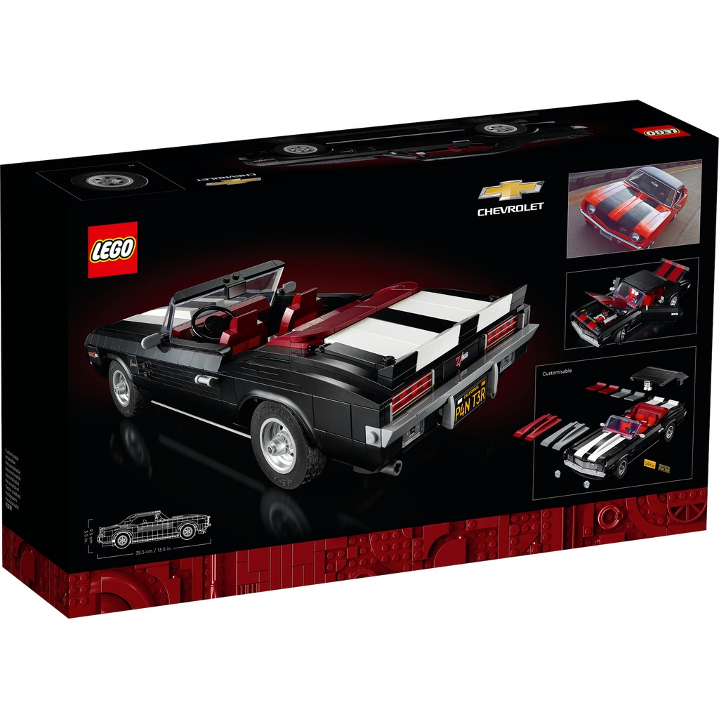 [Mã LIFEMC06DBAU giảm 50k đơn 350k] LEGO Adults Icons 10304 Siêu Xe Ford Mustang 1969 Camaro Z28 (1456 Chi Tiết)