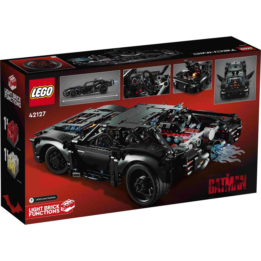 [Mã LIFEMC06DBAU giảm 50k đơn 350k] LEGO Technic 42127 Chiến Xe Batmobile (1360 chi tiết)