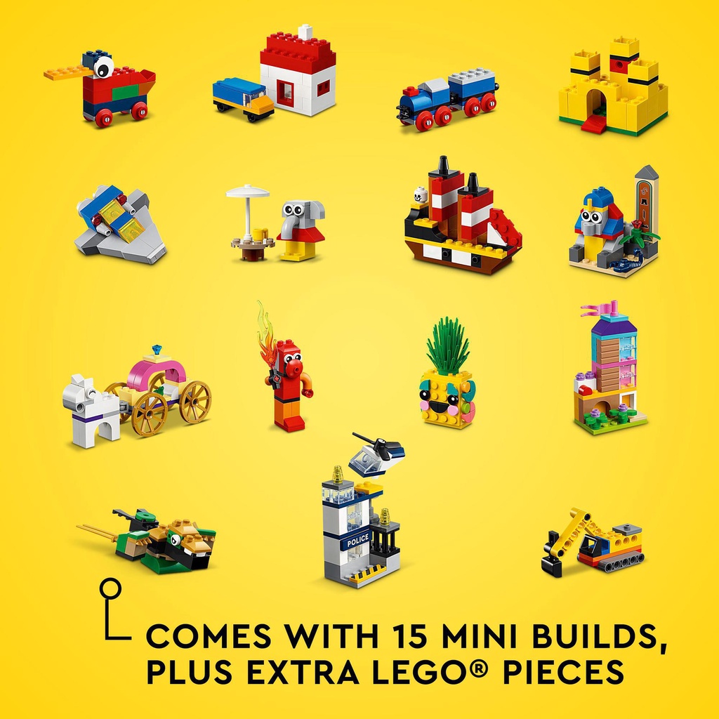 [Mã LEGOSPT10 giảm 10% đơn 999K] LEGO Classic 11021 Hộp gạch Classic sáng tạo phiên bản 90 năm (1100 chi tiết)