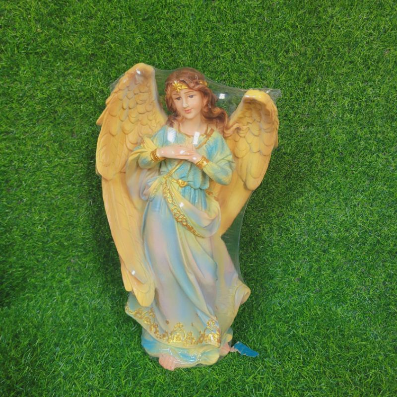 Tượng thiên thần cao 40cm mẫu châu Âu sơn màu trang trí noel mới năm 2023