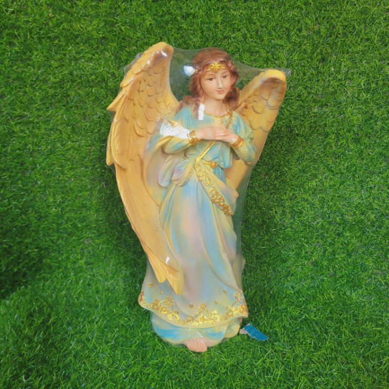 Tượng thiên thần cao 40cm mẫu châu Âu sơn màu trang trí noel mới năm 2023