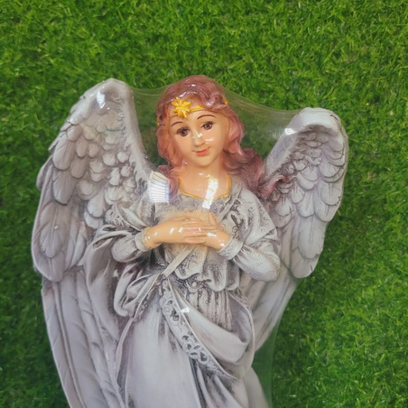 Tượng thiên thần cao 40cm mẫu châu Âu sơn màu trang trí noel mới năm 2023