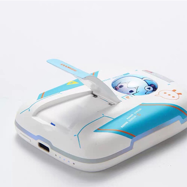 Sạc dự phòng không dây Bilibili chính hãng có đèn led kiêm giá đỡ điện thoại - Pin sạc dự phòng