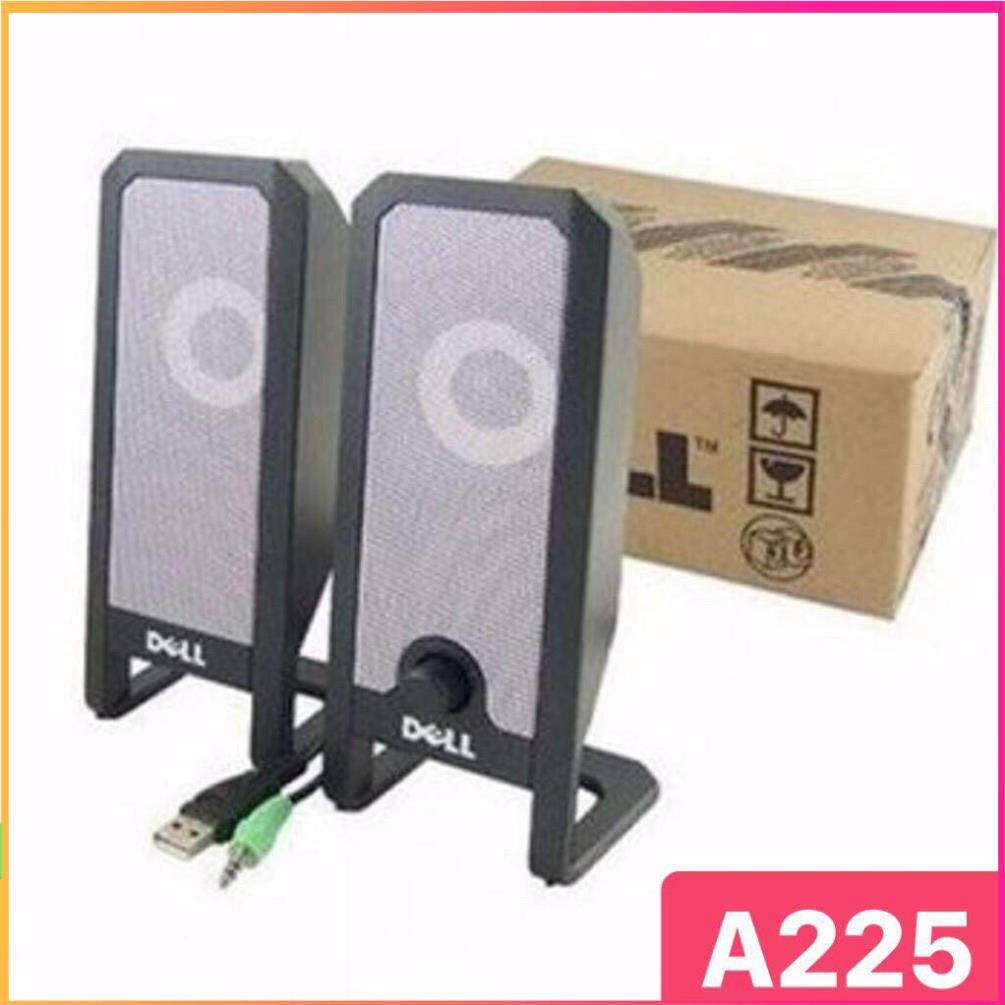 Loa Máy Vi Tính Để Bàn 2.0 DELL A225 Nguồn USB - Loa Nghe Nhạc PC Laptop Có Dây Gaming Mini.
