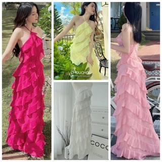 Đầm voan tua dây yếm phong cách tiểu thư🌟