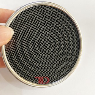 Miếng sứ gốm Ceramic 9cm chụp Đầu Đốt Họng chia lửa gas Hồng Ngoại Kèm Vòng đai thép