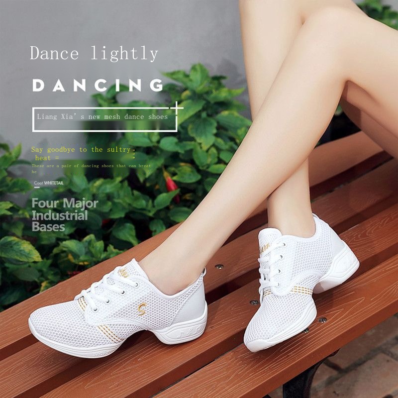 Giày Khiêu Vũ Đế Mềm Mũi Vuông Thời Trang Cho Nữ