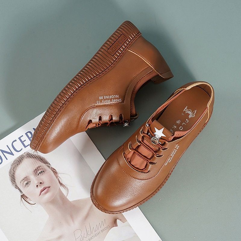 Giày Búp Bê Da Thật Đế Mềm Thời Trang Cao Cấp Cho Nữ