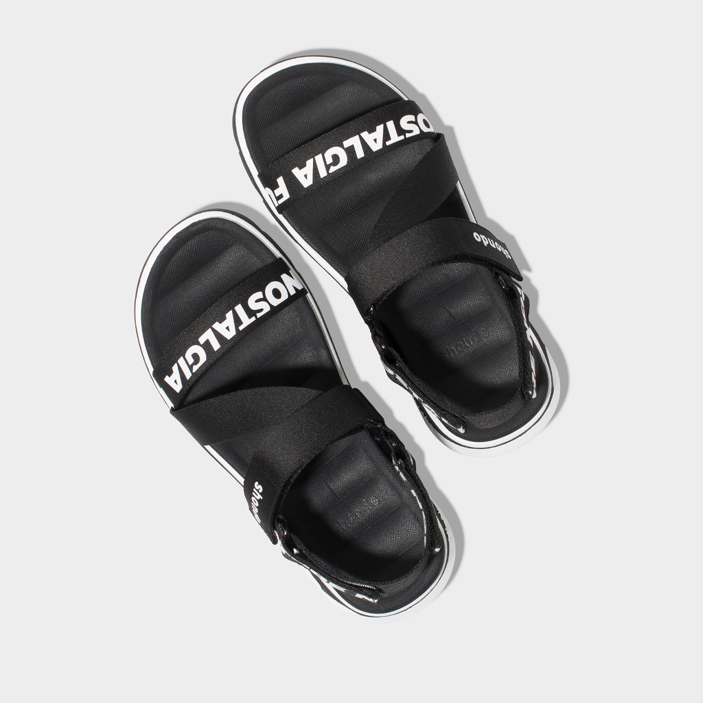 Giày Sandals Nam Nữ Shondo F6 Future Đen F6S1019