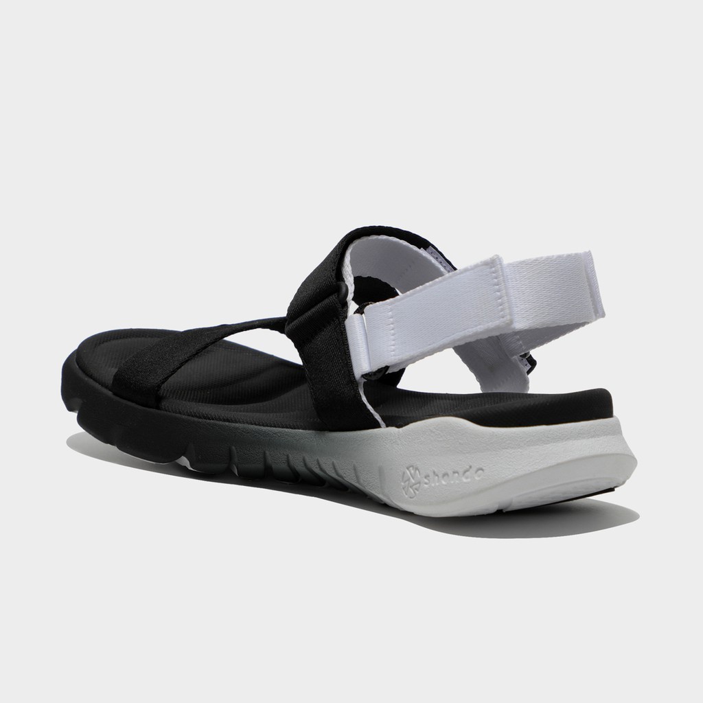 Giày Sandals Nam Nữ Unisex Shondo F6 Sport Ombre Đế 2 Màu Đen Trắng F6S0110