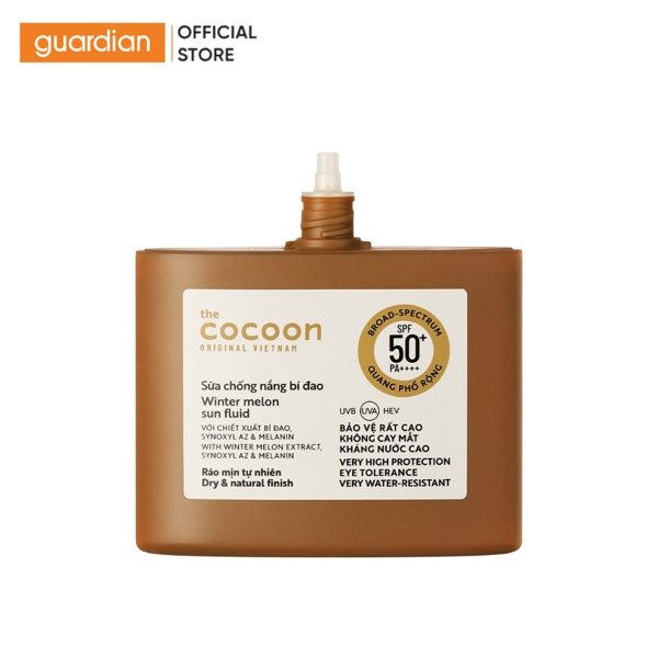 Sữa Chống Nắng Bí Đao Quang Phổ Cocoon SPF 50+ PA++++, UVA – PF 62.6 50ml