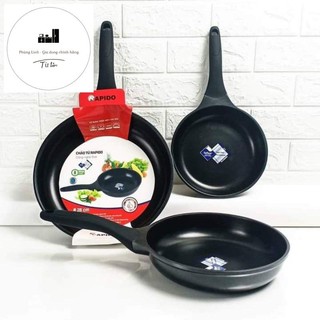 Chảo rán 20cm, 24cm' 28cm Rapido men Teflon Mỹ, chảo chóng dính, chảo dùng cho bếp từ và mọi bếp khác, chảo rán