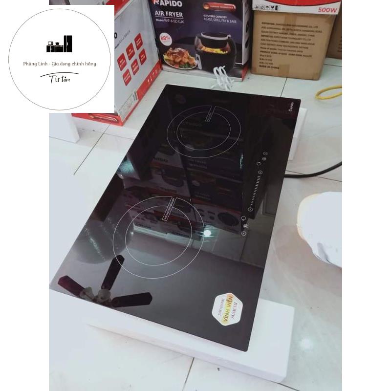 Bếp từ đôi RI4000BS Rapido chính hãng 2000w bảo hành chính hãng tại nhà 24 tháng trên toàn quốc