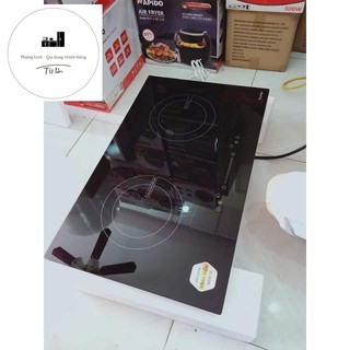 Bếp từ đôi RI4000BS Rapido chính hãng 2000w bảo hành chính hãng tại nhà 24 tháng trên toàn quốc