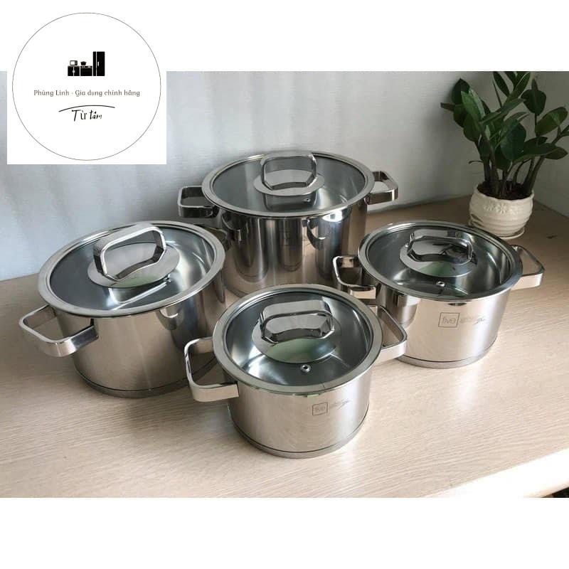Bộ 4 nồi fivestar SPB4007 3 đáy, inox 304