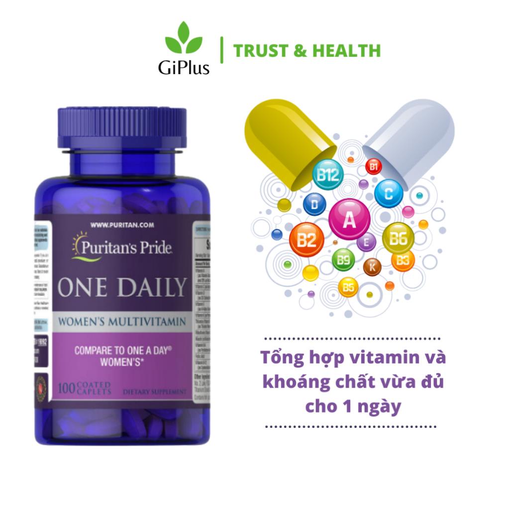 Viên Uống Puritan’s Pride One Daily Women’s Multivitamin Bổ Sung Vitamin Tổng Hợp Dành Cho Nữ Giới