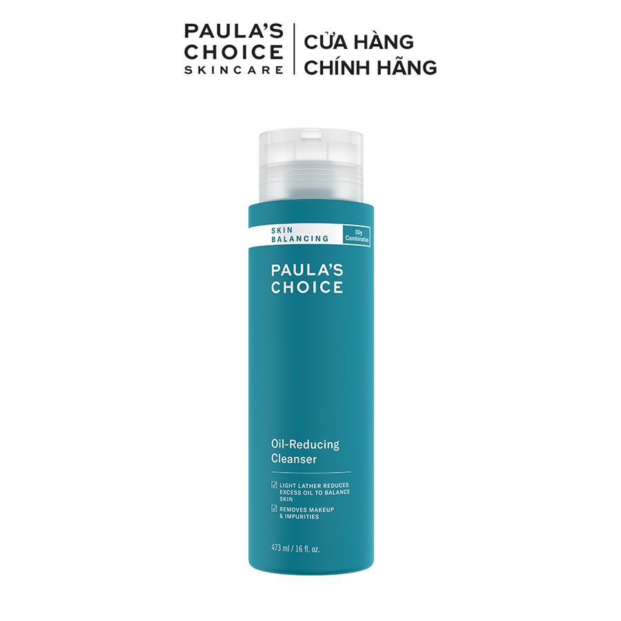 Sữa rửa mặt cân bằng độ ẩm và giảm dầu Paula's Choice Skin Balancing Oil Reducing Cleanser 473ml - 1151