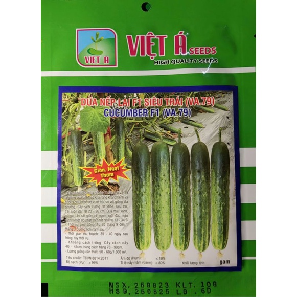 Hạt giống Dưa nếp Siêu Trái Lai F1 (VA.79)
