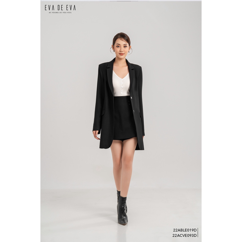 Quần váy nữ cạp cao Eva de Eva 22ACVE093D