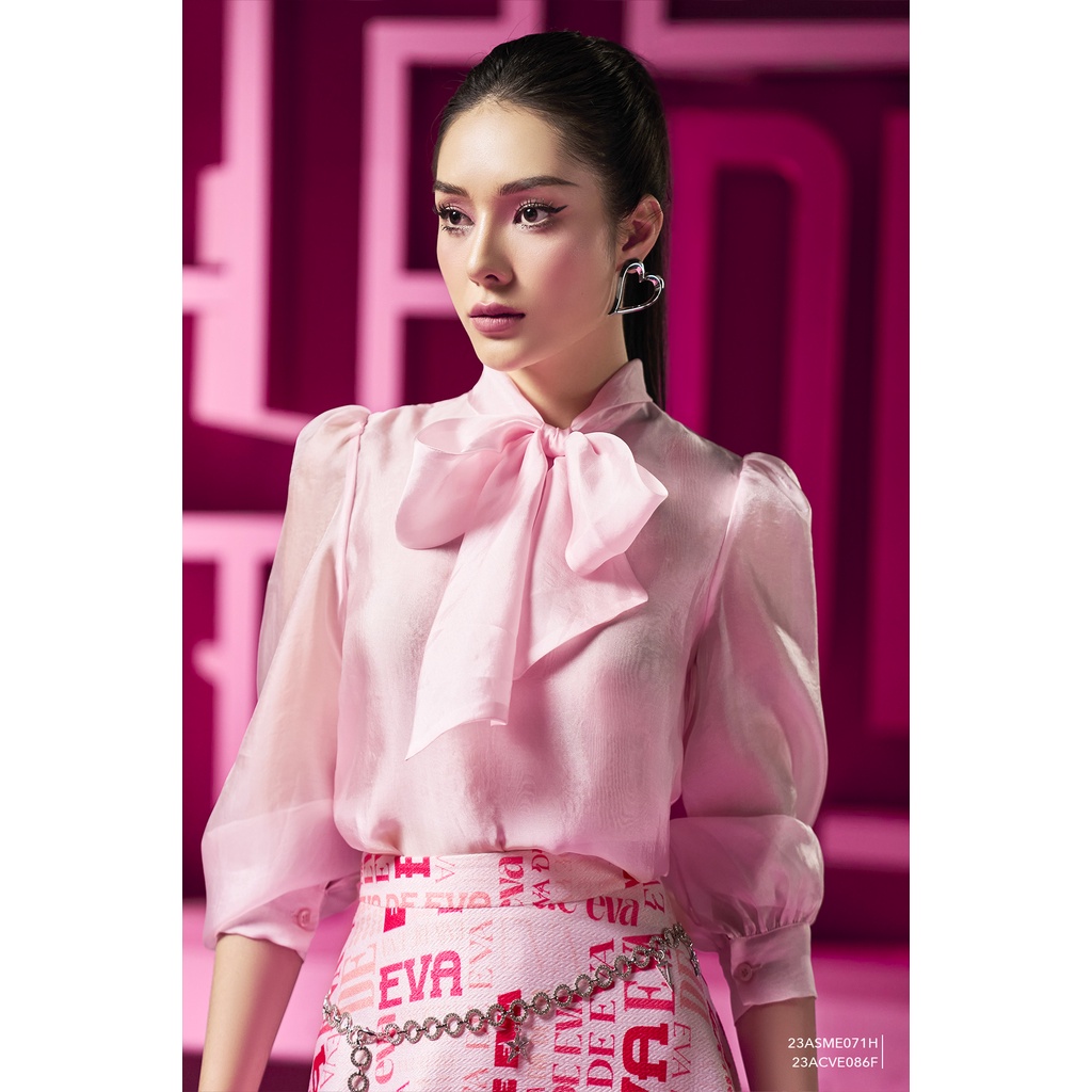 Chân váy midi dáng xòe Eva de Eva 23ACVE086F